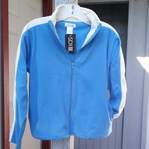 SDI Blue 100% poly cozy Athletic zip Jacket s